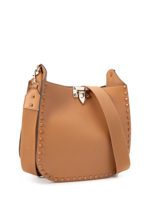 ROCKSTUD HOBO BAG IN GRAINED CALFSKIN VALENTINO GARAVANI | 4W2B0N04FQYKEL